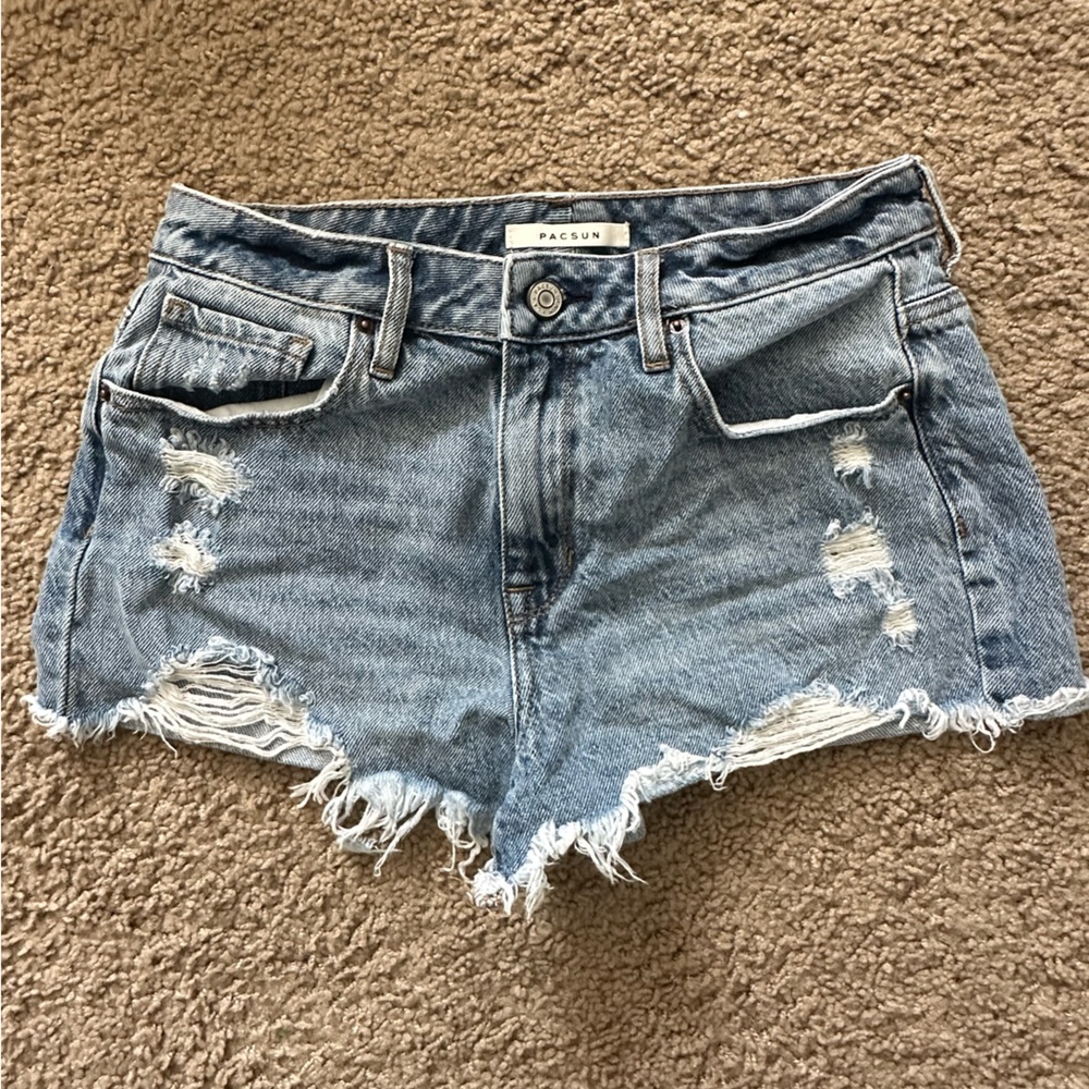 Pacsun Light Wash Denim Shorts